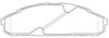 AISIN ASN-2012 Brake Pad Set, disc brake